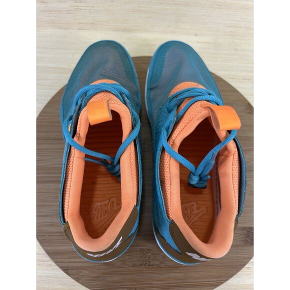 Nike Solarsoft Blue Orange Moccasin Athletic Running Shoes Mens Size 10 - Picture 6 of 8